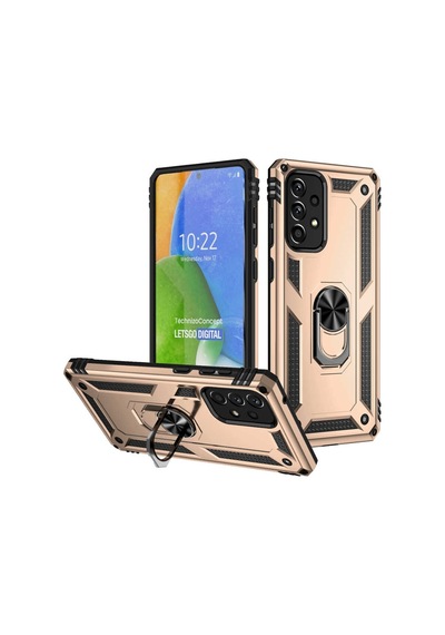 Samsung Uyumlu Galaxy A73 Kılıf Vega Sert Silikon Tank Standlı Yüzüklü M (553978824)