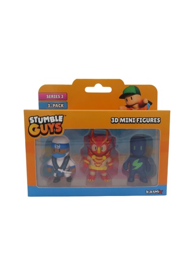 Stumble Guys 3 Lü Mini Figür Seti Seri 3 - 5 Cm - Model 2
