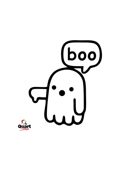Ghost Hayalet Boo Sticker Oto Cam Sticker Araba Sticker
