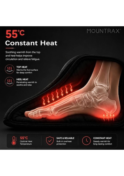 Plantar Fasiit İçin Mountrax Ayak Masajı Sabit 55 C Isı Shiatsu Plantar Fasiit İçin Mountrax Ayak Masajı Sabit 55 C Isı Shiatsu