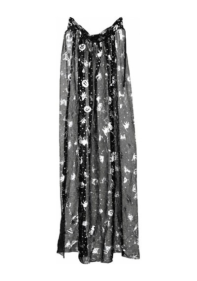 Orcan Gümüş Renk Kapüşonlu Pelerin 140 Cm Hlw-24246