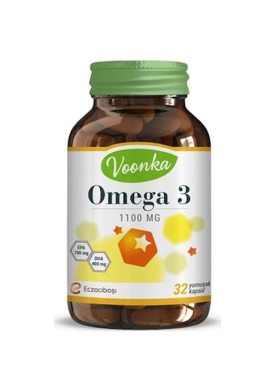 Voonka Omega 3 1100 MG 32 Kapsül