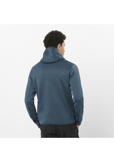 Salomon Outlıne Warm Erkek Kapüşonlu Polar Midnight Navy Lc2328800 Lacivert