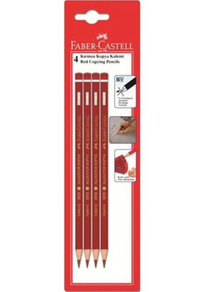 Faber-castell Bls Kırmızı Kopya Boya Kalem 4lü Fsc Kırmızı