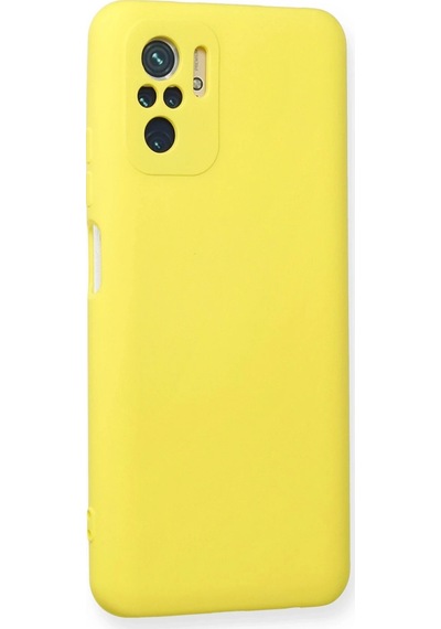 Uryport Xiaomi Redmi Note 10 Kılıf Nano İçi Kadife Silikon - Sarı