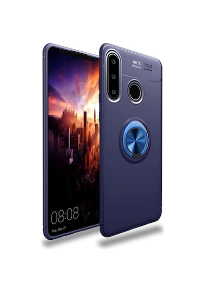 Cosmotex Newface Huawei Y6p Kılıf Range Yüzüklü Silikon - Mavi