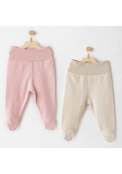 Andywawa 2'li Bebek Patikli Pantolon Ac26046 Pembe