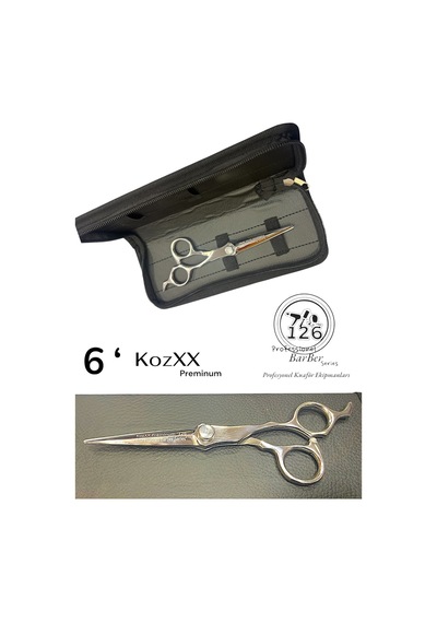 126 Kozxx 6 Profesyonel İnç Saç Kesim Makası