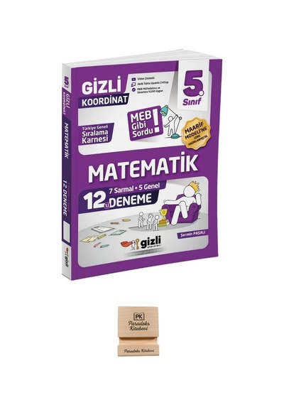 Gizli 5. Sınıf Matematik 12'li Deneme-meb Gibi Sordu + Telefon Standı