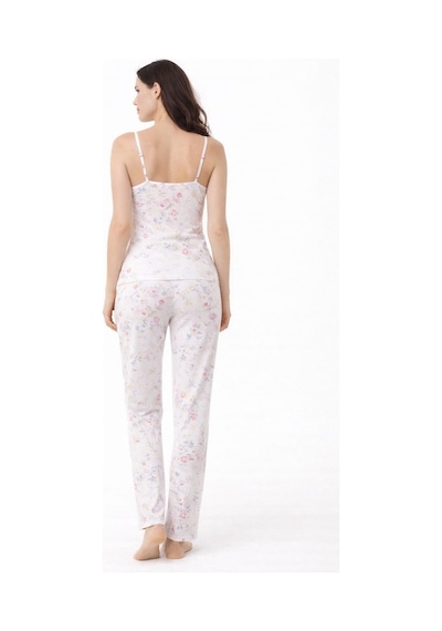 Pemilo Kadın 2026-2 Likralı İp Askılı Pijama Takımı Çok Renkli