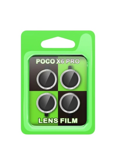 Newface Xiaomi Poco X6 Pro Raze Metal Kamera Lens - Gümüş - 542