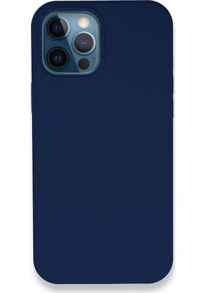 Apple Uyumlu   iPhone 12 Pro Kılıf Lansman Legant Silikon - Lacivert