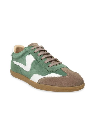 Mammamia D24ka-395 İnce Taban Deri Sneaker Kadın Ayakkabı Haki