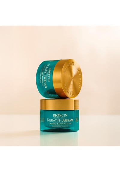 Keratin & Argan Onarıcı Saç Bakım Maskesi 225 Ml Yıpranmış Saçlar İçin Nemlendirici Ve Onarıcı Bakım 2
