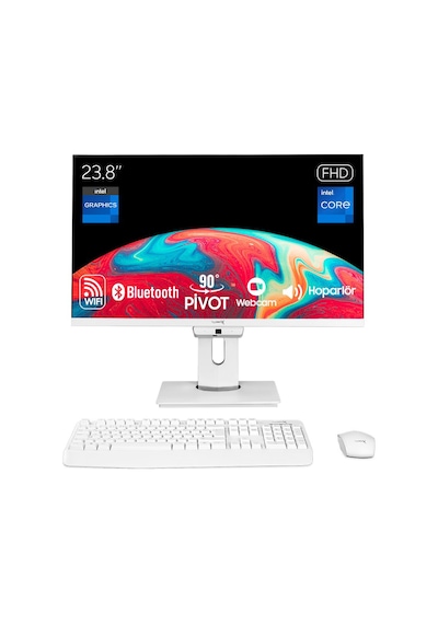 Turbox TAX2009 i7-7700 8 GB 480 GB SSD 23.8" Free Dos FHD AIO Masaüstü Bilgisayar