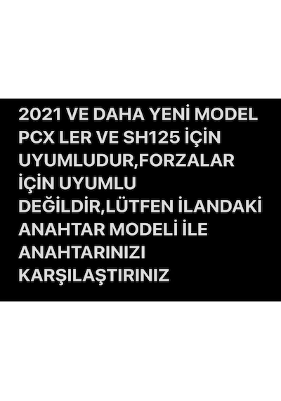 Honda Pcx 2021 Ve 2025+ Model Uyumlu Karbon Anahtar Kılıfı Forza Için Uymaz 2.resime Bakınız