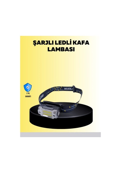 Kafa Lambası Led Fener Pratik Taşınabilir Ayarlanabilir Usb Şarjlı Standart Standart