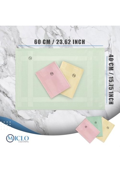 Mıclo Cleanıng Mikrofiber Temizlik Bezi 3'lü Set Sihirli Bez Cam, Ayna Bezi Soft Seri Açık Bej