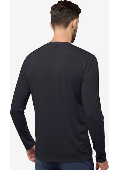 Jack Wolfskin A60291-6000 Vonnan Ls T M Erkek Outdoor Tişört Renkli