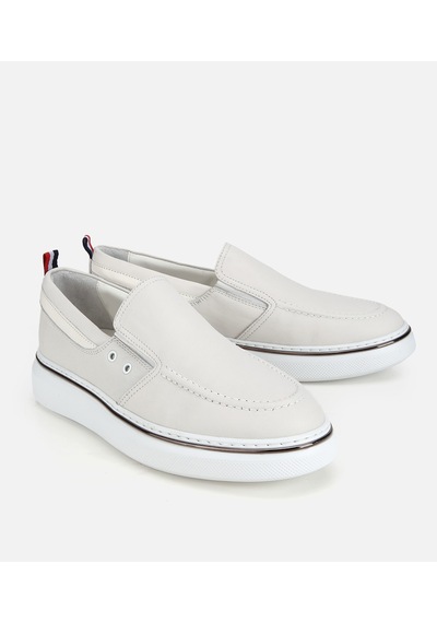 Hotiç Erkek Deri Beyaz Metal Detaylı Günlük Loafer 02ayh317390a900 02ayh317390a900 Beyaz