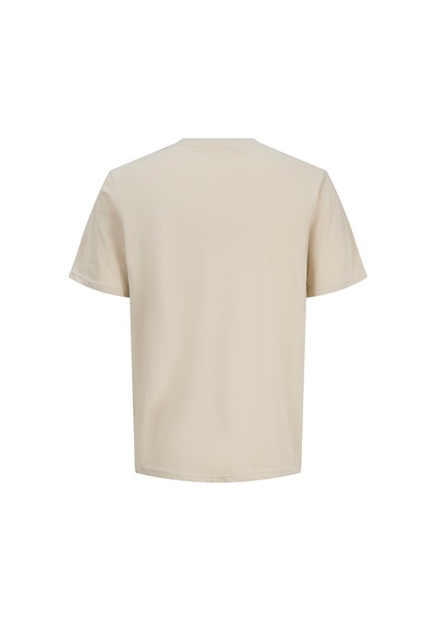 Jack & Jones Jack&jones Down Crew Neck Erkek Bej Yuvarlak Yaka Tişört Bej