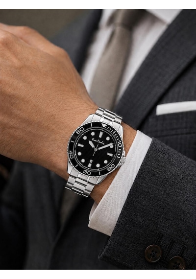 Pierre Cardin Damat Ve Takım Elbiseye Özel 2 Yıl Garantili Çelik Kordon Erkek Kol Saati Vs.blkt.1225 Gri