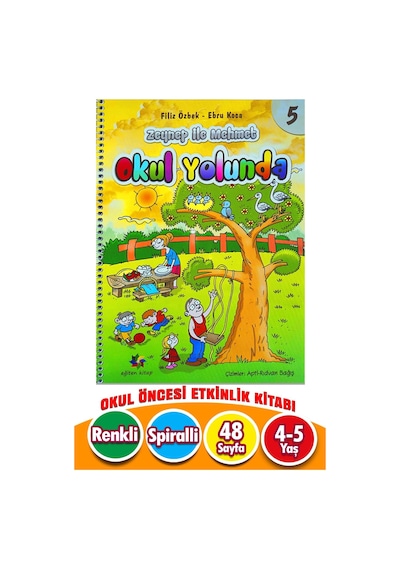 4-6 Yaş Okul Yolunda Eğitici Kitap 5. Sayı