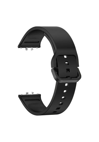 Forzacase Samsung Galaxy Fit 3 Uyumlu Tokalı Silikon Kordon Kayış - Fc440 Siyah