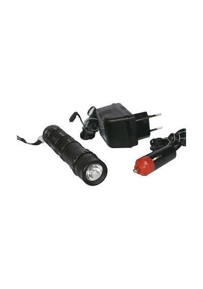 Andoutdoor F1201 Şarjlı Alüminyum El Feneri 12-220v Siyah