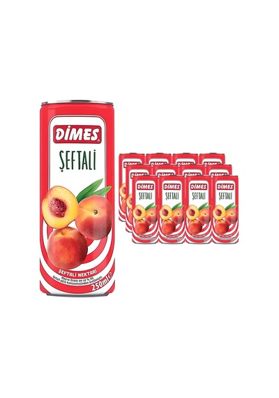 Dimes Meyve Nektarı Şeftali 250 Ml X 12 Adet