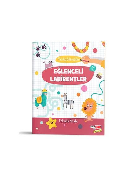 Eğlenceli Labirentler Etkinlik Kitabı Yazılıp Silinebilir