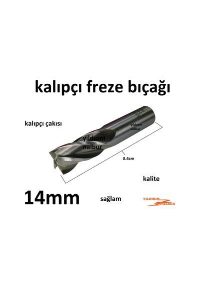 Kalıpçı Freze 14mm Kalıpçı Bıçak Freze Çakısı On Dört Torna Freze