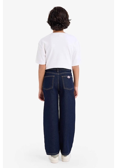 Defacto Erkek Çocuk Barrel Fit Düz Paça Jean Pantolon G4381a826spbe278 Mavi-be278