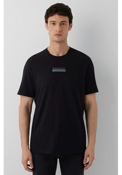 Mavi M0613539-900 Mavi Black Baskılı T-shirt Erkek Tişort siyah