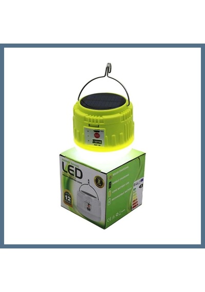 Buradabulabilirsin Usb Şarjlı Led Solar Kamp Lambası Bbz