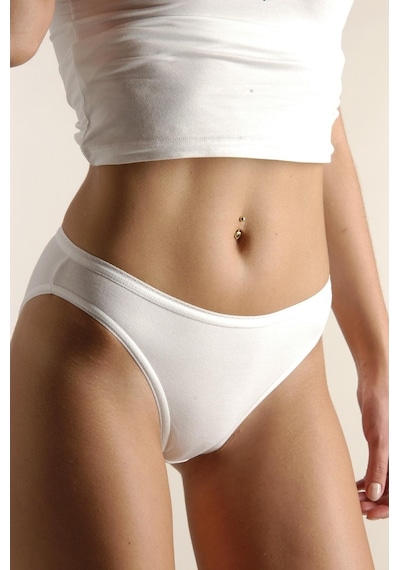 Nehirin Bayan Bikini Külot 2 Li Beyaz
