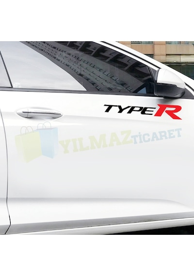 Honda Typer Yan Kapı Altı Oto Sticker Yapıştırma Etiket 2 Adet