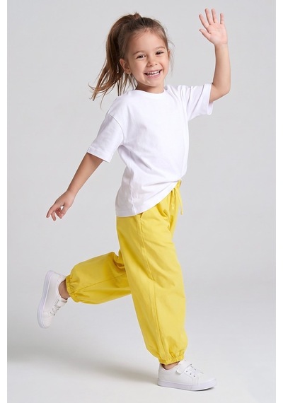 Dmb Kids Kız Çocuk Şalvar Pantolon Dmb-9889 Sarı