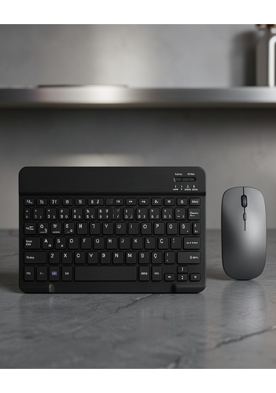 Sessiz Tuşlu Kablosuz Klavye Mouse Seti Uczzz8031klavye-4 Diğer