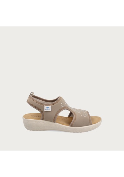 6004-taupe Sandalet Kadın 55 H76 Le Fly Flot Fresh Cloth 6004-taupe