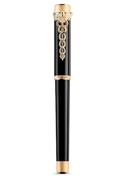Montegrappa Zero Caduceus Dolma Kalem - M Uç Iszec3ıy Siyah