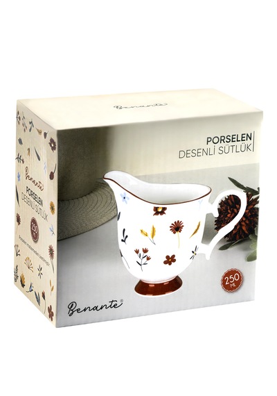 Porselen Desenli Sütlük