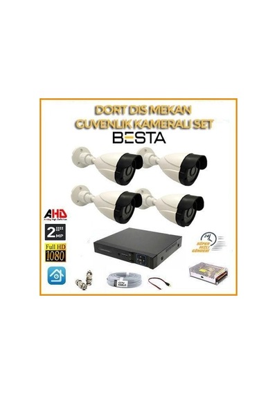 2 Mp 1080p 4 Kameralı Ahd Güvenlik Seti
