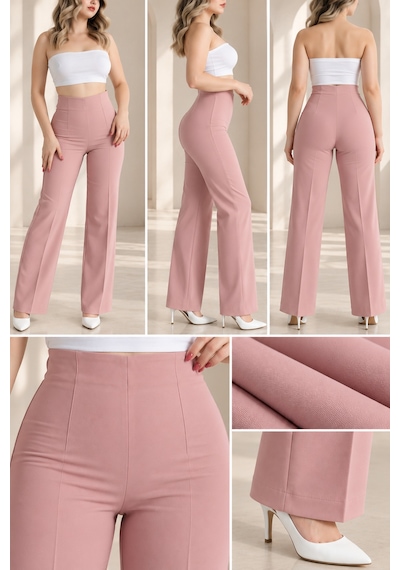 Sea Queen Kadın Yüksek Çima Detaylı Fermuarlı Rahat Kesim Yumusak Palazzo Kumaş Pantolon Putra Pembe - 939277893 Putra Pembe Sea Queen Kadın Yüksek Çima Detaylı Fermuarlı Rahat Kesim Yumusak Palazzo Kumaş Pantolon Putra Pembe - 939277893 Putra Pembe