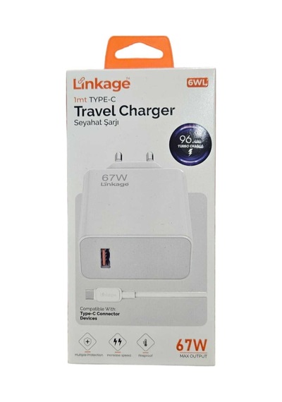 6wl Model- 67w Type-c Turbo Super Fast- Ev Şarj Aleti Duvar Şarj Cihazı