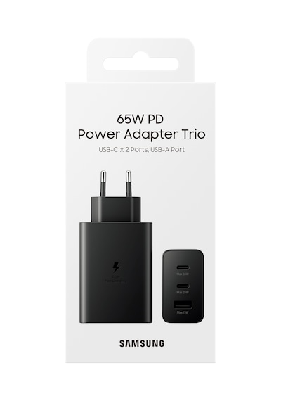 Samsung Uyumlu Type C & Type A Hızlı Şarj Aleti Üçlü (65W - 25W - 15W)