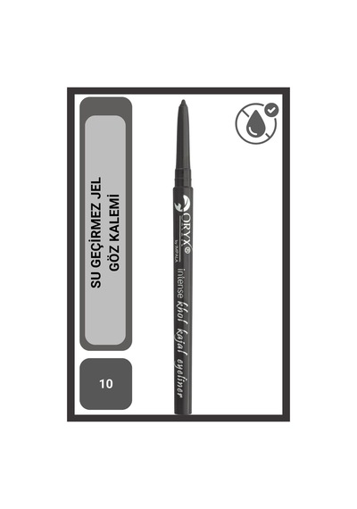 Impala Oryx Khol Kajal Suya Dayanıklı Ve Uzun Süre Kalıcı Göz Kalemi 10 Metallic Gray 001