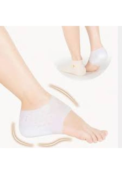 Topuk Yükseltici Topuk Çorabı Boy Uzatıcı Çorap Silikon 3 Cm Uzat