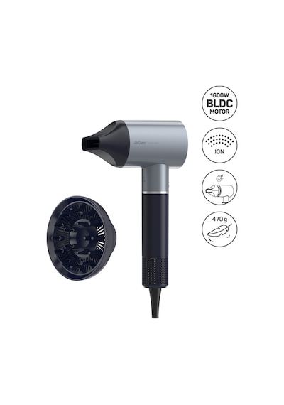 Arzum AR5169 Revolution Profesyonel İyonlu Saç Kurutma Makinesi 1600W, BLDC Motoru, Platin Gri