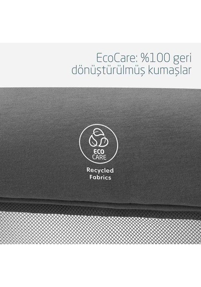 Maxi-Cosi Iris 2 'si Bir Arada Anne Yanı Beşik ve Taşınabilir Çift Katlı Park Yatak Beyond Graphite Eco